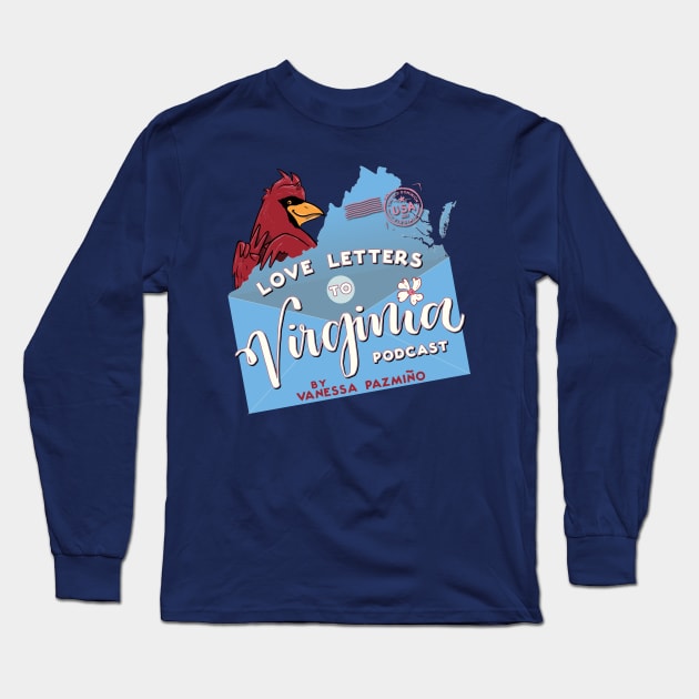 LL2VA Blank Background Long Sleeve T-Shirt by Love Letters to Virginia 